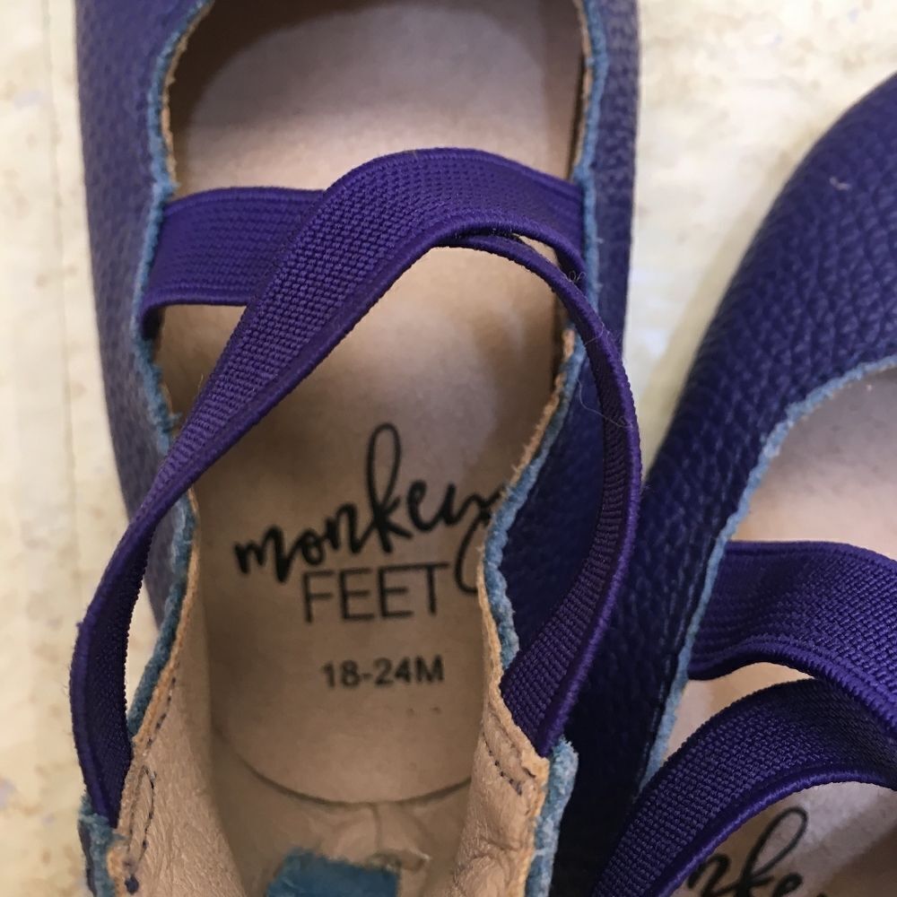 ‎MONKEY FEET LEATHER SHOES IN PURPLE - Picture 3 of 6